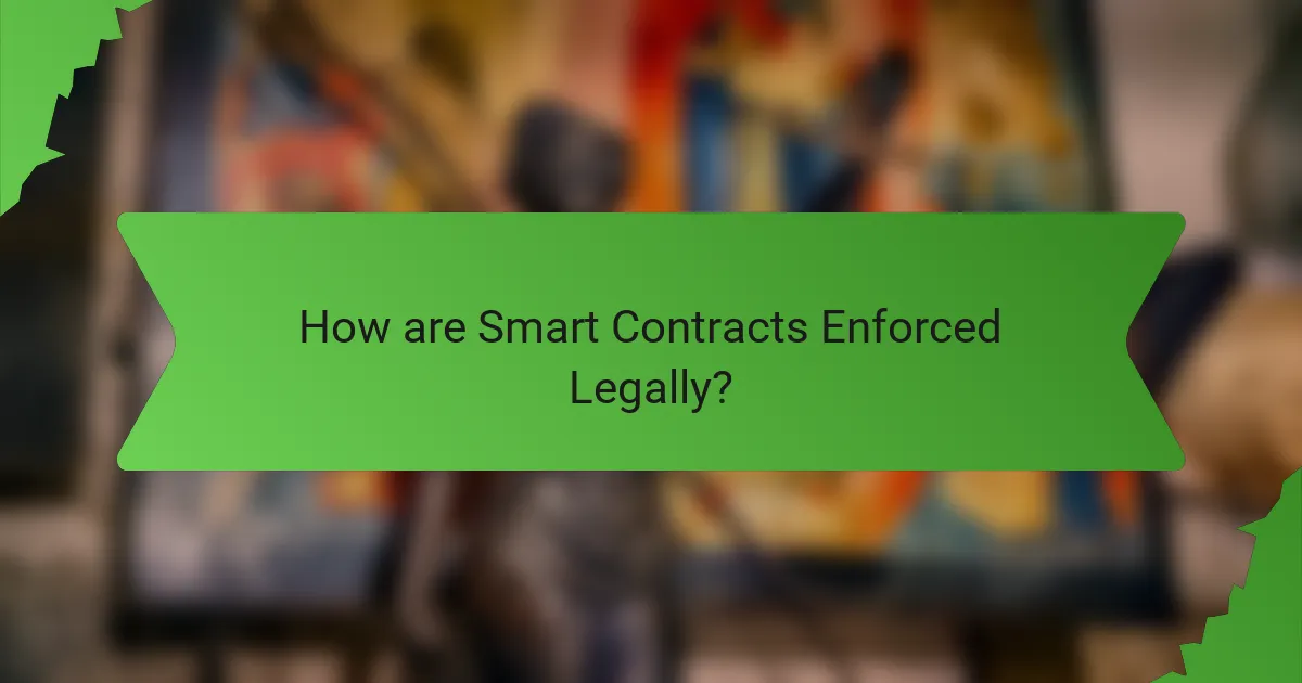 How are Smart Contracts Enforced Legally?