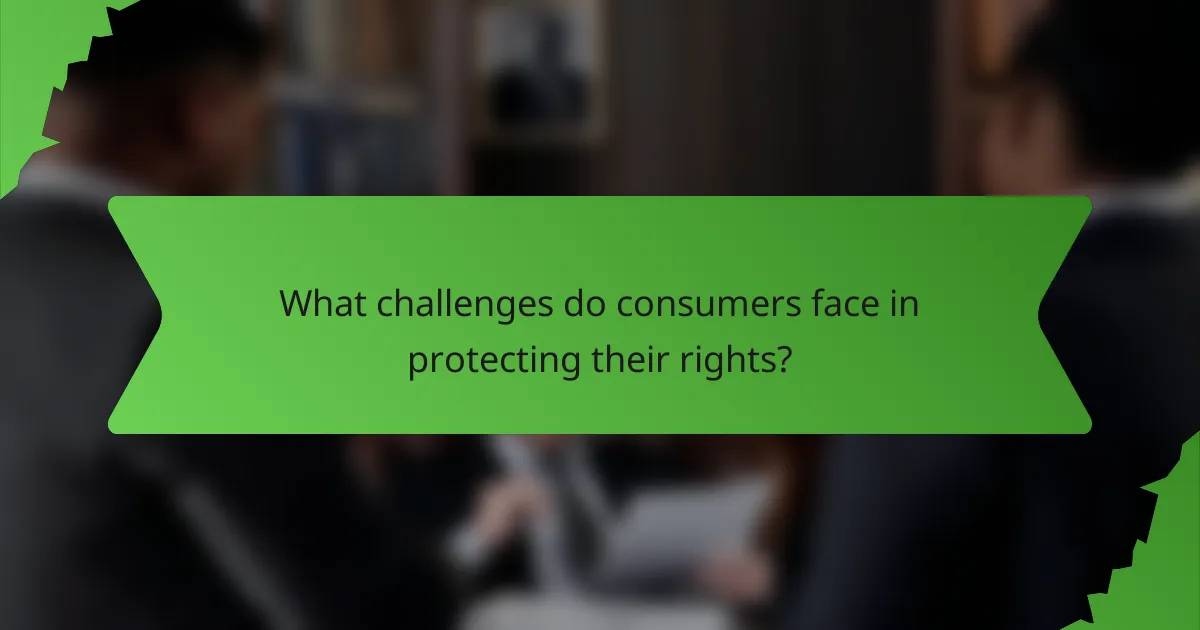 What challenges do consumers face in protecting their rights?
